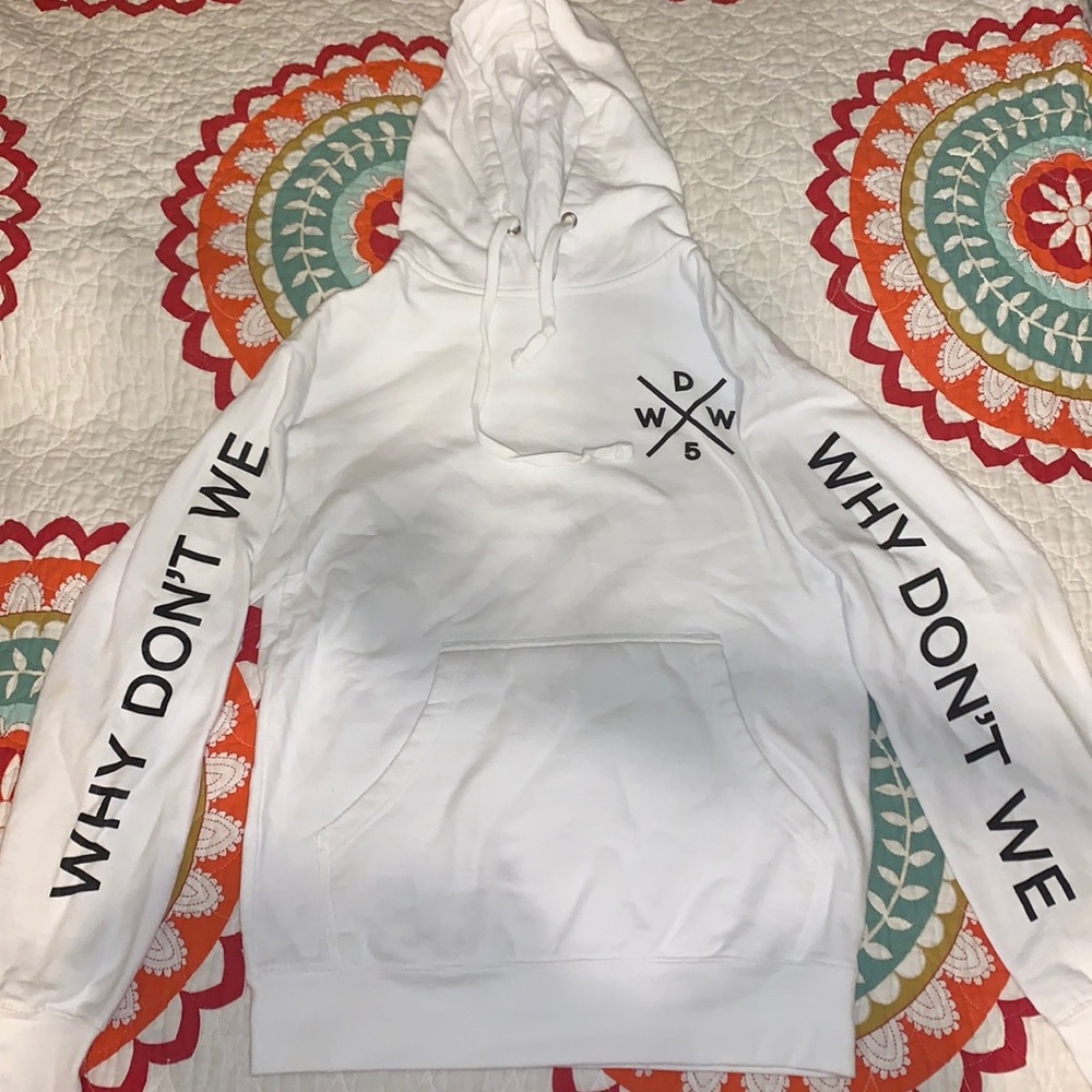 OFFICIAL WHY DON’T WE WHITE HOODIE || BARELY WORN
